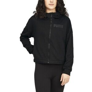 PUMA Train Logo Full Zip Hoodie Black, XL